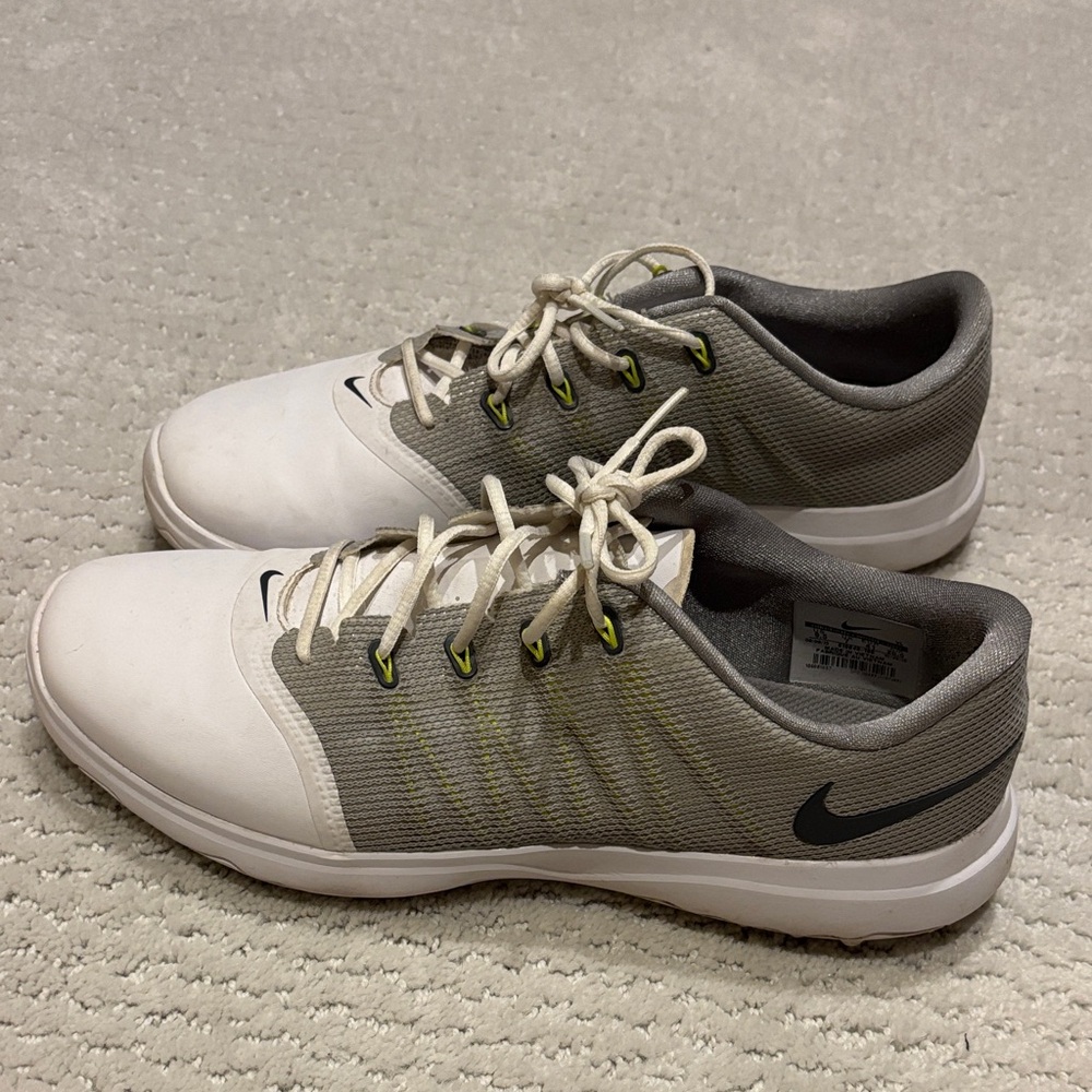 Nike Women’s White and Gray Golf Shoes